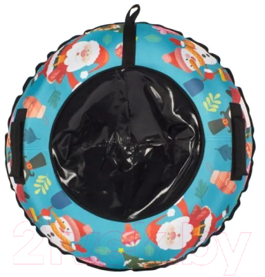 Тюбинг-ватрушка Snowstorm BZ-90 Cristmass / W112873 (90см, бирюзовый/черный) - фото
