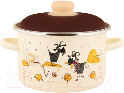 Кастрюля Appetite Подворье 6RD181M - фото