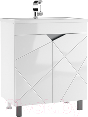 Тумба под умывальник Домино Absolute 70 Vector без ящика - фото