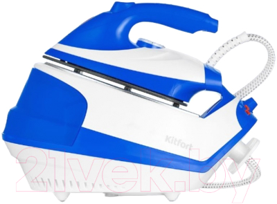 Утюг с парогенератором Kitfort KT-9135-3 (белый/синий) - фото