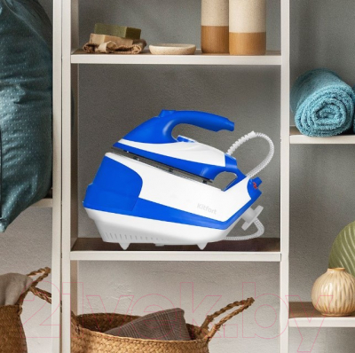 Утюг с парогенератором Kitfort KT-9135-3 (белый/синий)