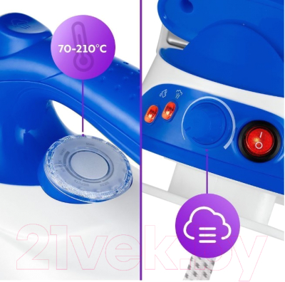 Утюг с парогенератором Kitfort KT-9135-3 (белый/синий)