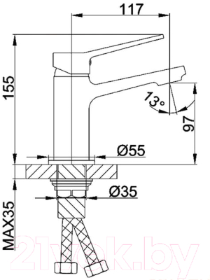 Смеситель Frap F1061