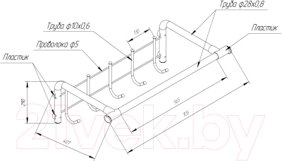Вешалка для одежды Sheffilton SHT-WH6