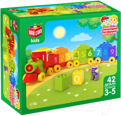Конструктор Unicon Паровозик / 9468368 - фото