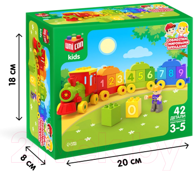 Конструктор Unicon Паровозик / 9468368