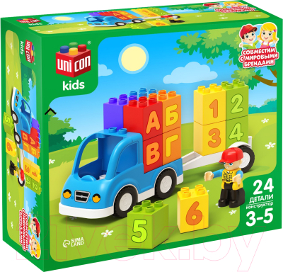 Конструктор Unicon Машинка / 9468367 - фото