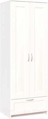 Шкаф Mio Tesoro Сириус 2-х створчатый 1 ящик 2.02.01.470.1 (белый) - фото