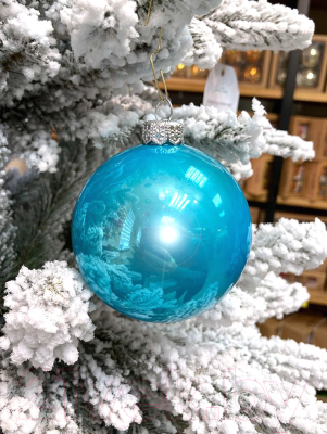 Шар новогодний GreenTerra 80мм Глянцевый