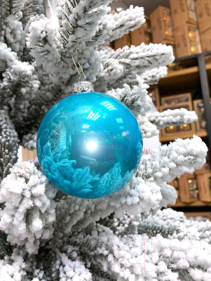 Шар новогодний GreenTerra 80мм Глянцевый