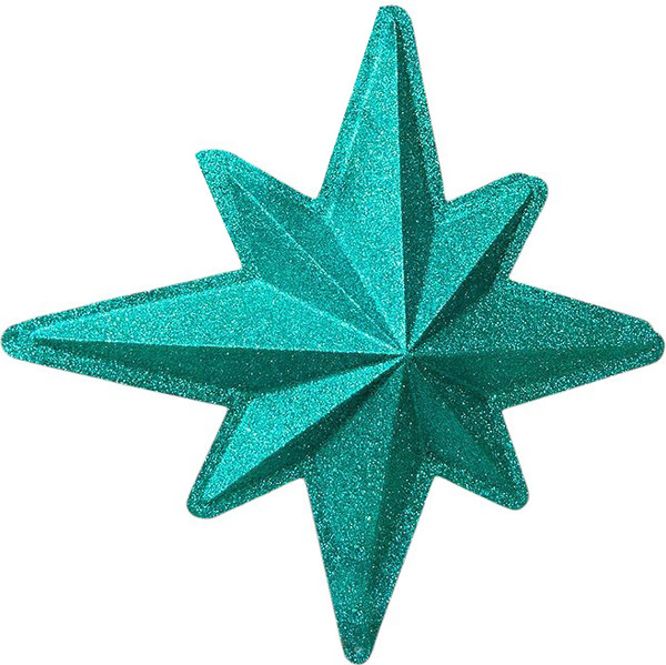 Елочная игрушка GreenTerra Звезда 40см парча - фото