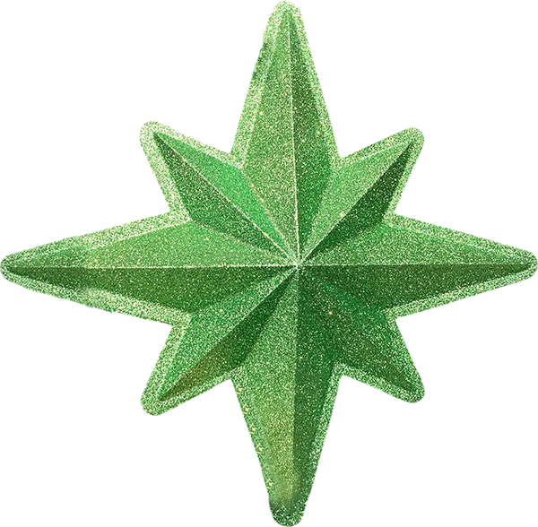 Елочная игрушка GreenTerra Звезда 40см парча - фото