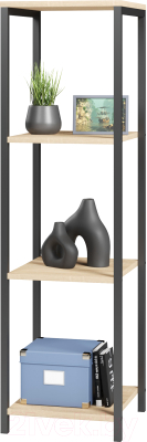 Стеллаж Mio Tesoro Mini Joy Loft (дуб сонома/черный) - фото