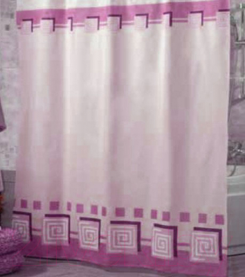 Шторка-занавеска для ванны Miranda Lykia Pink