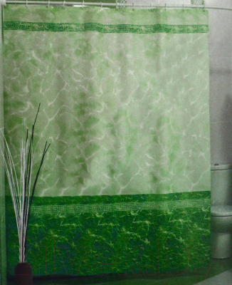 Шторка-занавеска для ванны Miranda Mermer Su Green