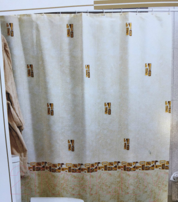 Шторка-занавеска для ванны Miranda Asturia Beige