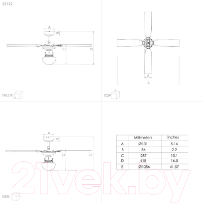 Вентилятор Eglo Fortaleza 35122