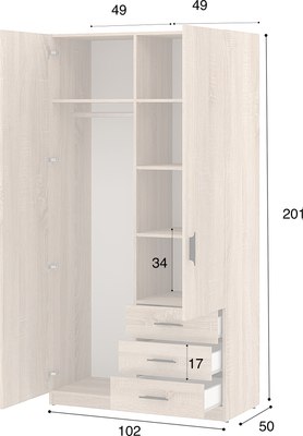 Шкаф Involux Престон 226H111