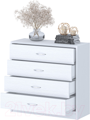 Комод Involux Престон 226T002 (белый структурный)