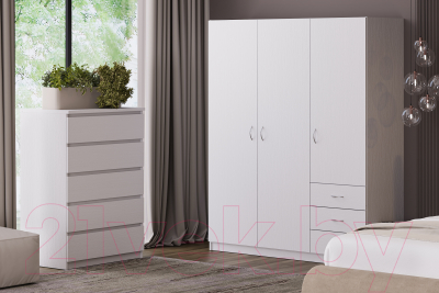 Комод Involux Престон 226T003 (белый структурный)