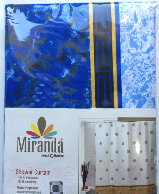 Шторка-занавеска для ванны Miranda Emerald Blue