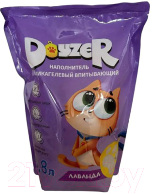 Наполнитель для туалета Doyzer Силикагелевый лаванда - фото