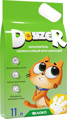 Наполнитель для туалета Doyzer Силикагелевый яблоко - фото