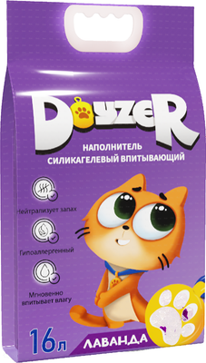 Наполнитель для туалета Doyzer Силикагелевый лаванда - фото