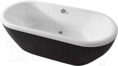 Ванна акриловая Riho Dua Black 180 / BD016650000000A - фото
