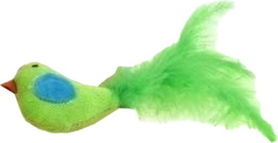 Игрушка для кошек Homecat Птичка с хвостом из перьев / 72336 - фото