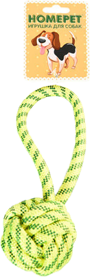 Игрушка для собак Homepet Узел из каната с петлей / 80564 - фото