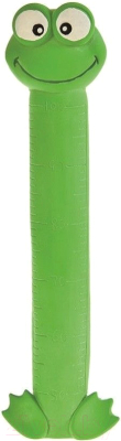 Игрушка для собак Homepet Bubble Лягушка-ростомер с пищалкой латекс / 72531 - фото