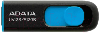 USB flash накопитель A-data DashDrive UV128 512GB (AUV128-512G-RBE) - фото