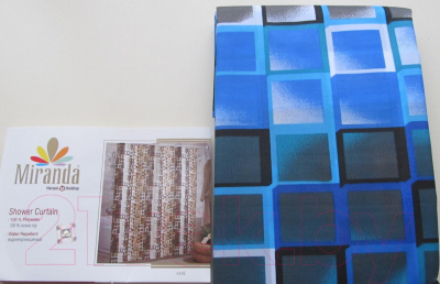 Шторка-занавеска для ванны Miranda Kare Blue