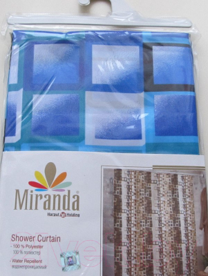 Шторка-занавеска для ванны Miranda Kare Blue
