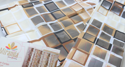 Шторка-занавеска для ванны Miranda Kare Beige