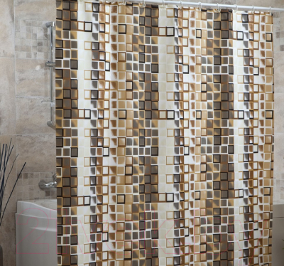 Шторка-занавеска для ванны Miranda Kare Beige