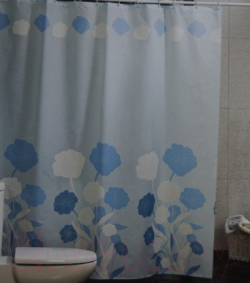 Шторка-занавеска для ванны Miranda Y Herbarium Blue