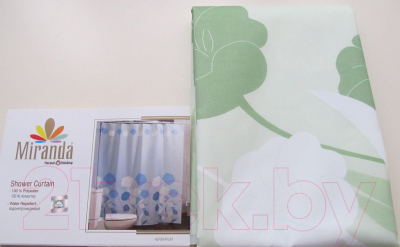 Шторка-занавеска для ванны Miranda Y Herbarium Green