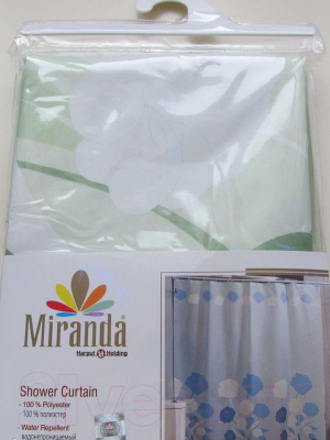 Шторка-занавеска для ванны Miranda Y Herbarium Green