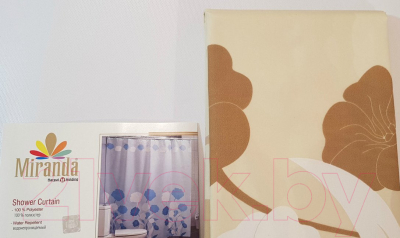 Шторка-занавеска для ванны Miranda Y Herbarium Beige