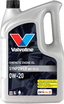 Моторное масло Valvoline SynPower MST FE C6 0W20 / 898292 - фото