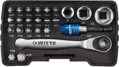 Набор головок, бит Witte 31200 - фото