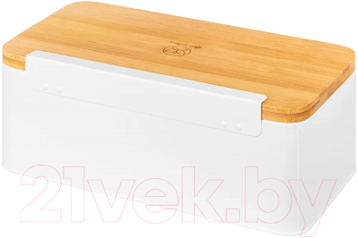 Хлебница Elan Gallery С бамбуковой крышкой-доской / 240317