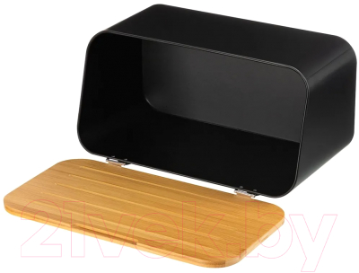 Хлебница Elan Gallery С бамбуковой крышкой-доской / 240397