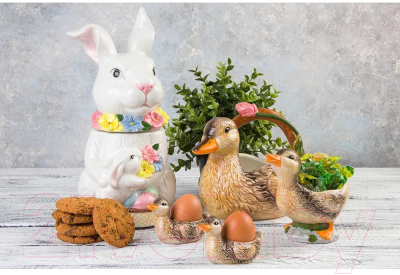 Емкость для хранения Elan Gallery Заяц с зайчонком / 340054