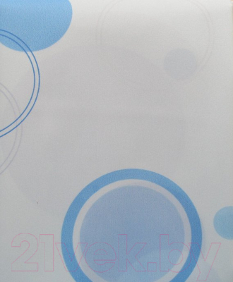 Шторка-занавеска для ванны Miranda Circle Blue - фото