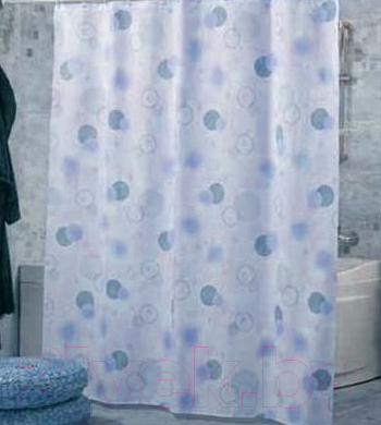 Шторка-занавеска для ванны Miranda Circle Blue