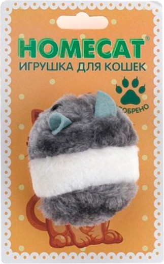 Игрушка для кошек Homecat Хомяк вибрирующий / 72334 - фото