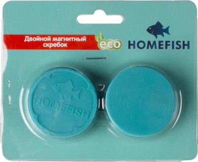 Очиститель стекла аквариума Homefish Двойной Магнитный / 84223 - фото